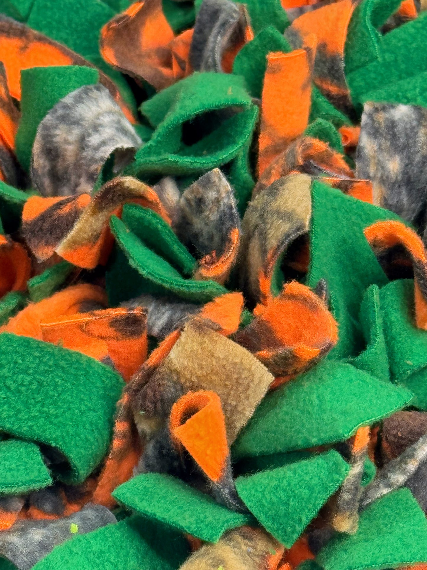 Orange and Green Snuffle Mat